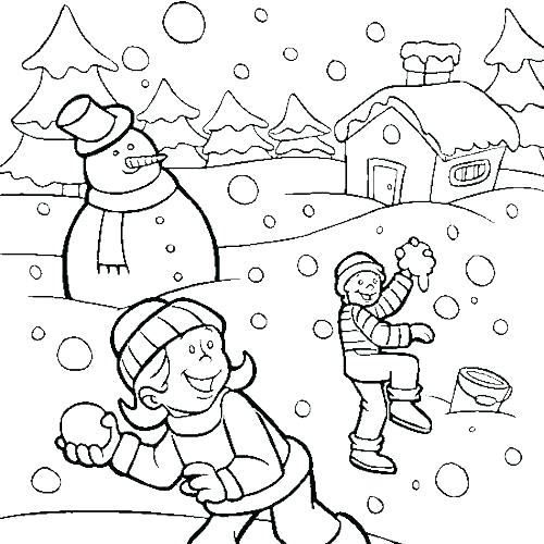 Snowy Day Coloring Page Snowy Day Coloring Page Snow Day Black 500x500 Snowy Day Coloring Page Snowy Day Coloring Page Snow Day Black