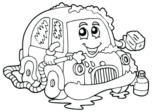 600x440 Coloring Pages Car Wash Car Wash Coloring Pages Car Wash With Soap