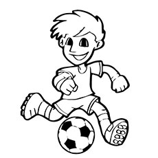 230x230 Soccer Printable Coloring Pages 6