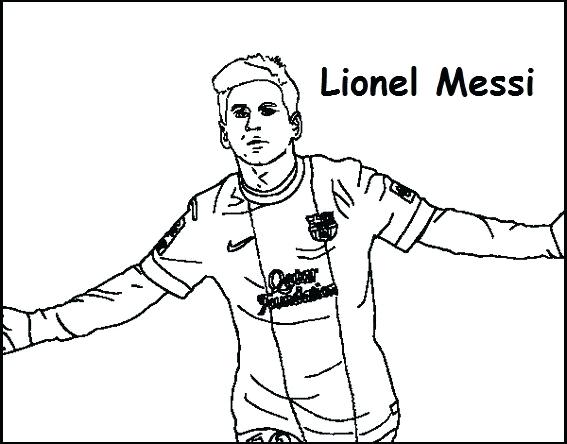 567x444 Soccer Coloring Pages Messi Coloring Printable Page Soccer Player
