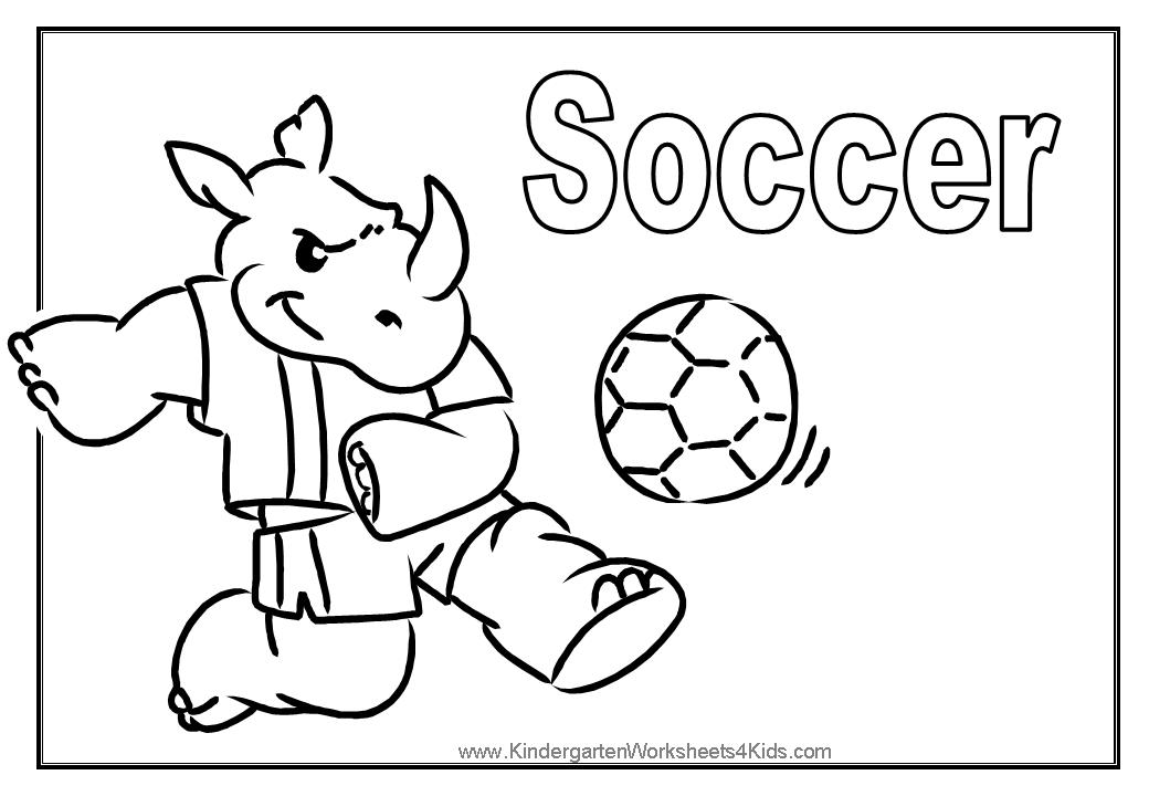 1040x720 Soccer Coloring Pages