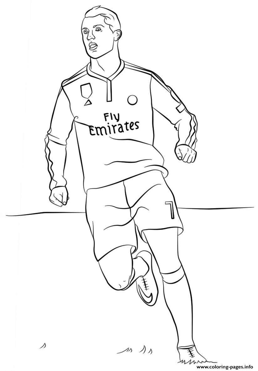 824x1186 Cristiano Ronaldo Soccer Coloring Pages Printable