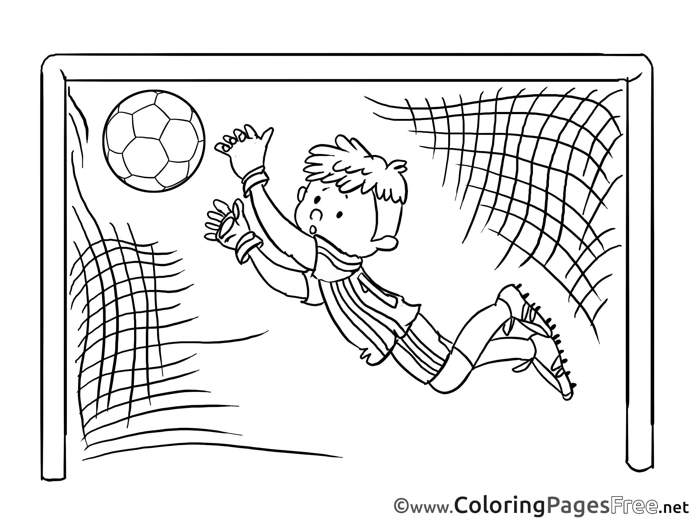 Goal Goalkeeper Soccer Free Coloring Pages 2300x1725 Goal Goalkeeper Soccer Free Coloring Pages