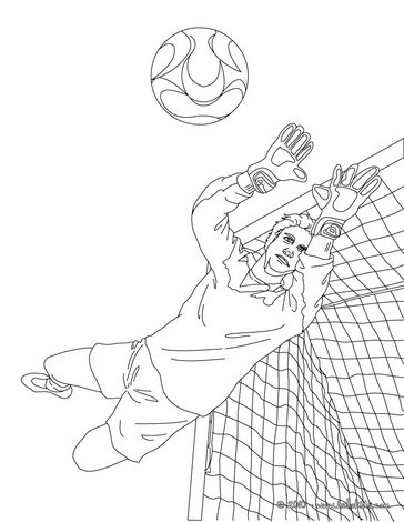 Goal Keeper Stopping The Ball Coloring Pages 364x470 Goal Keeper Stopping The Ball Coloring Pages