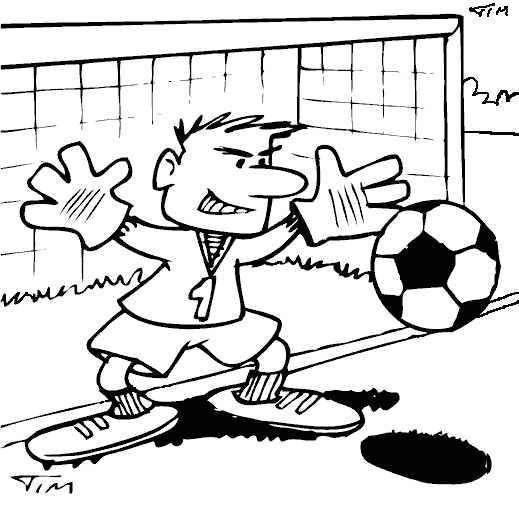 Soccer Goalie Coloring Page 519x505 Soccer Goalie Coloring Page