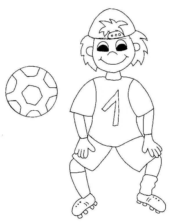 A Silly Boy On His Soccer Jersey Coloring Page 600x770 A Silly Boy On His Soccer Jersey Coloring Page