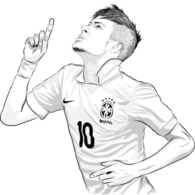 Neymar Top Soccer Player Coloring Sheet Sport Coloring Page 640x640 Neymar Top Soccer Player Coloring Sheet Sport Coloring Page