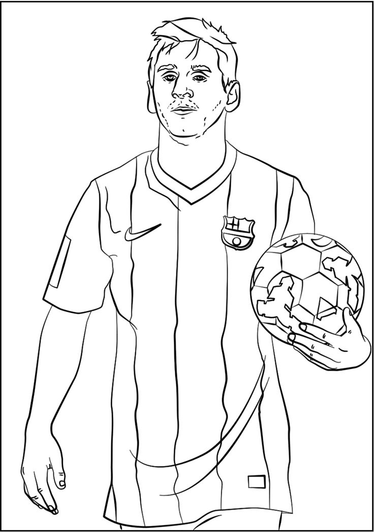Soccer Player Coloring Pages