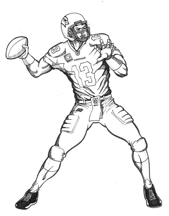 Printable Football Player Coloring Pages For Kids Cool2bkids 0 550x703 Printable Football Player Coloring Pages For Kids Cool2bkids 0
