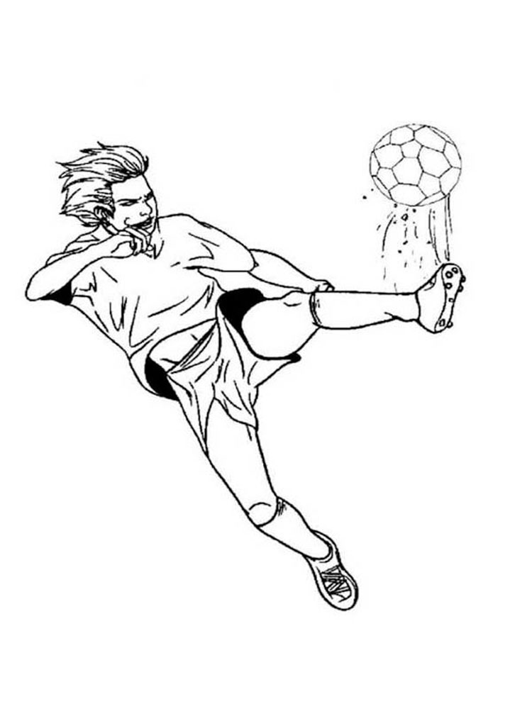 Soccer Player Coloring Pages. Free Printable Soccer Player 750x1000 Soccer Player Coloring Pages. Free Printable Soccer Player