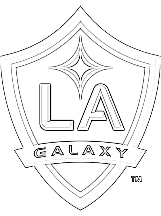 Logo Of Los Angeles Galaxy Football Team Coloring Pages 560x750 Logo Of Los Angeles Galaxy Football Team Coloring Pages