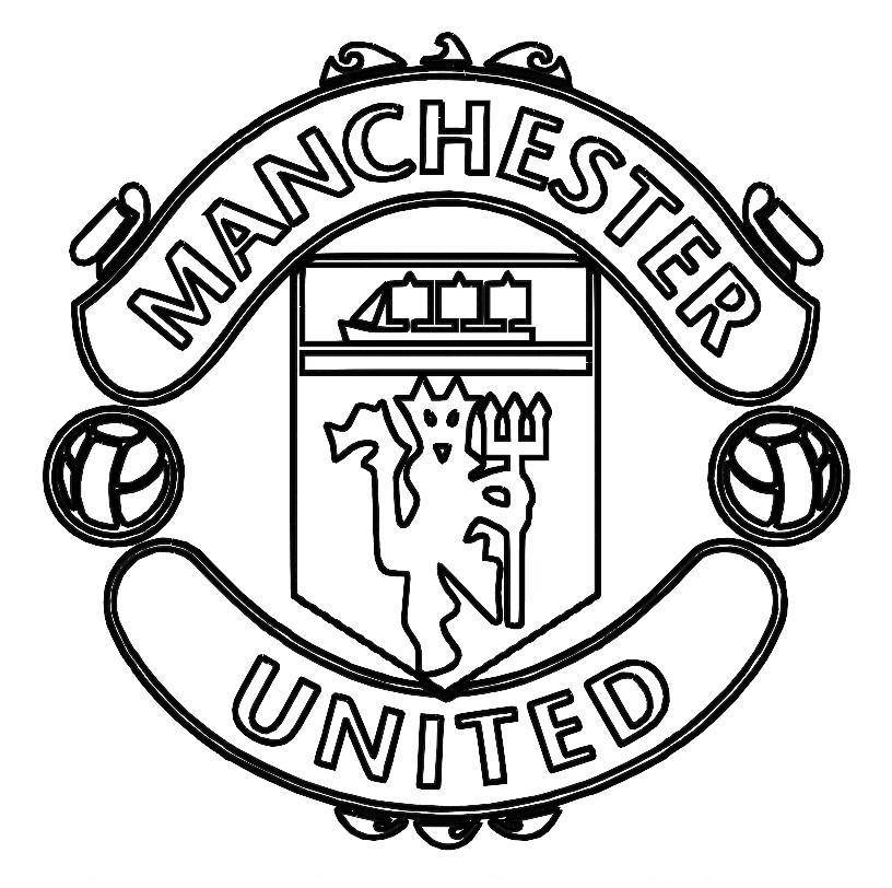 Print Manchester United Logo Soccer Coloring Pages Or Download 816x812 Print Manchester United Logo Soccer Coloring Pages Or Download