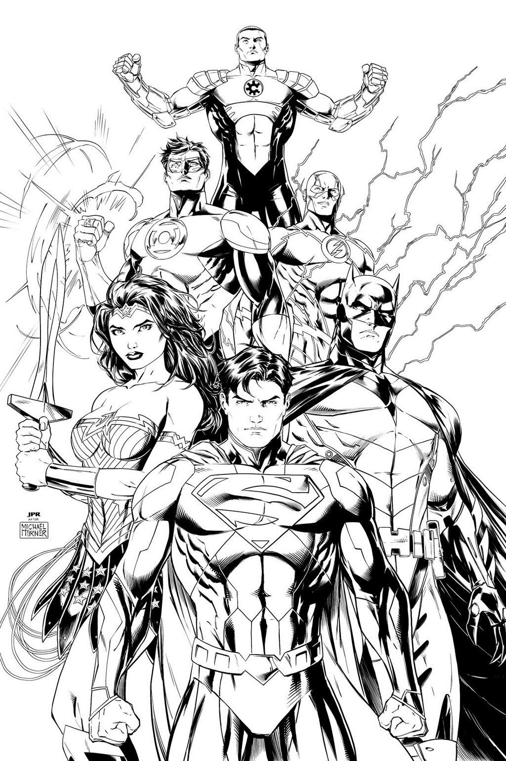 1024x1540 Justice League Coloring Pages 14
