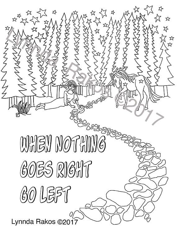 570x738 Digital Download Coloring Page With Saying When Nothing Color Me