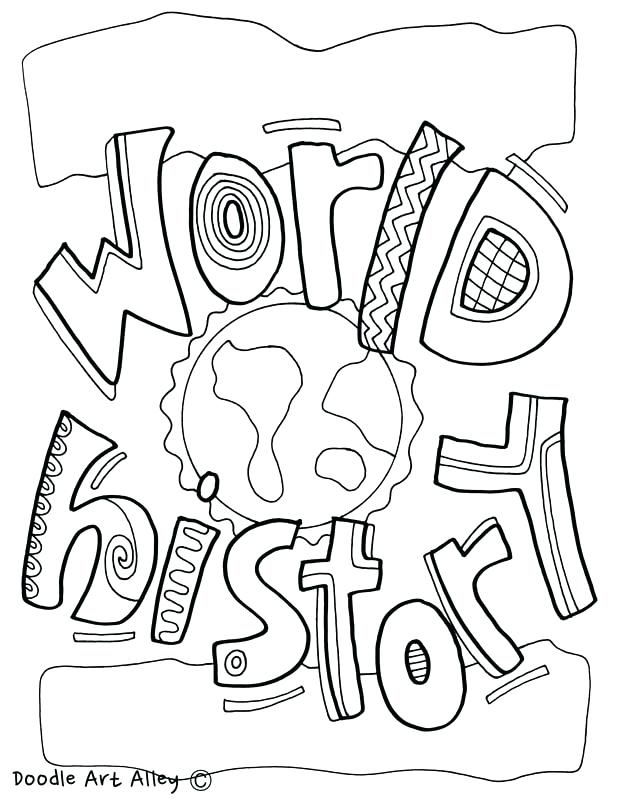 618x800 Social Studies Coloring Pages World History Coloring Page