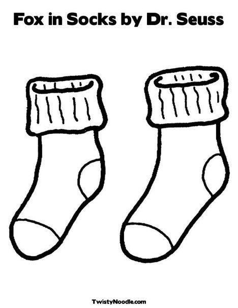 468x605 Fox In Socks By Dr Seuss Coloring Page