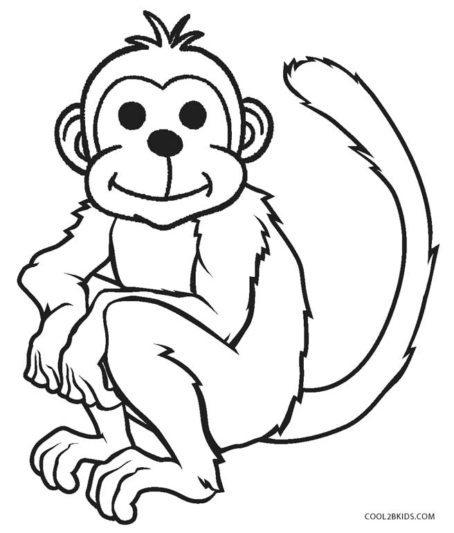 656x770 Free Printable Monkey Coloring Pages For Kids Cool2bkids