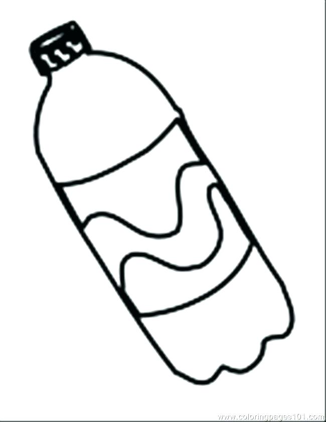 650x842 Soda Bottle Coloring Page
