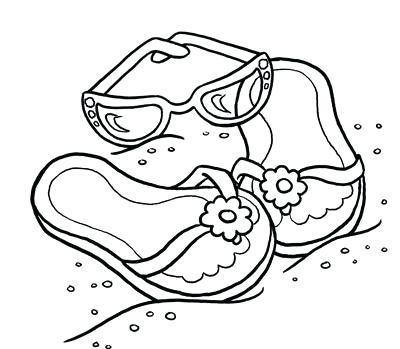 Flip Flops Coloring Pages More Photo Of Flip Flop Coloring Page 400x349 Flip Flops Coloring Pages More Photo Of Flip Flop Coloring Page
