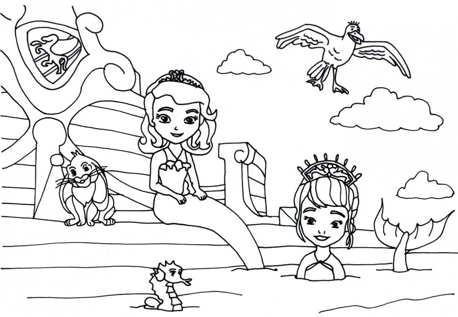 Sofia Mermaid Coloring Pages Sofia Coloring Pages Free Free 918x636 Sofia Mermaid Coloring Pages Sofia Coloring Pages Free Free