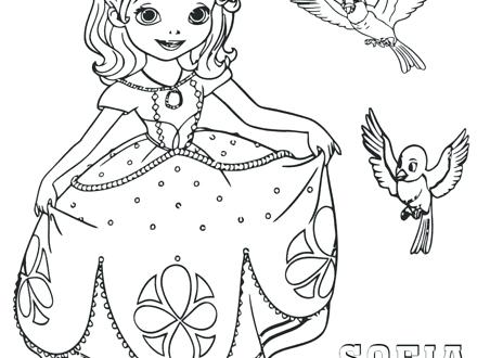 440x330 Princess Sofia Colouring Pictures To Print Coloring Pages
