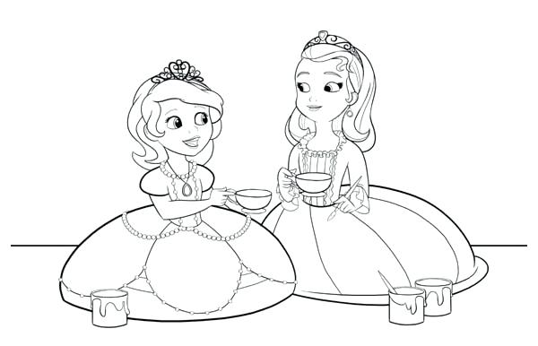 600x386 Princess Sophia Coloring Page S S Princess Sofia Coloring Pages