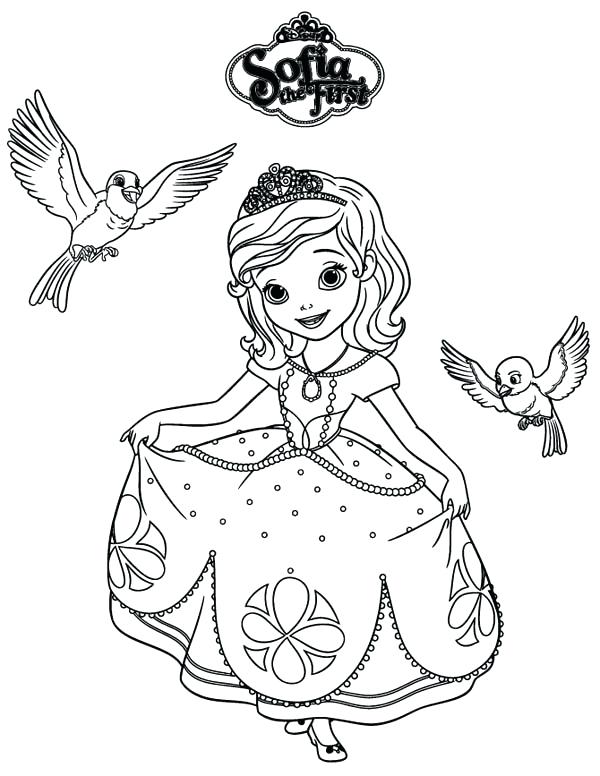 600x776 Princess Sofia Coloring Pages Printable