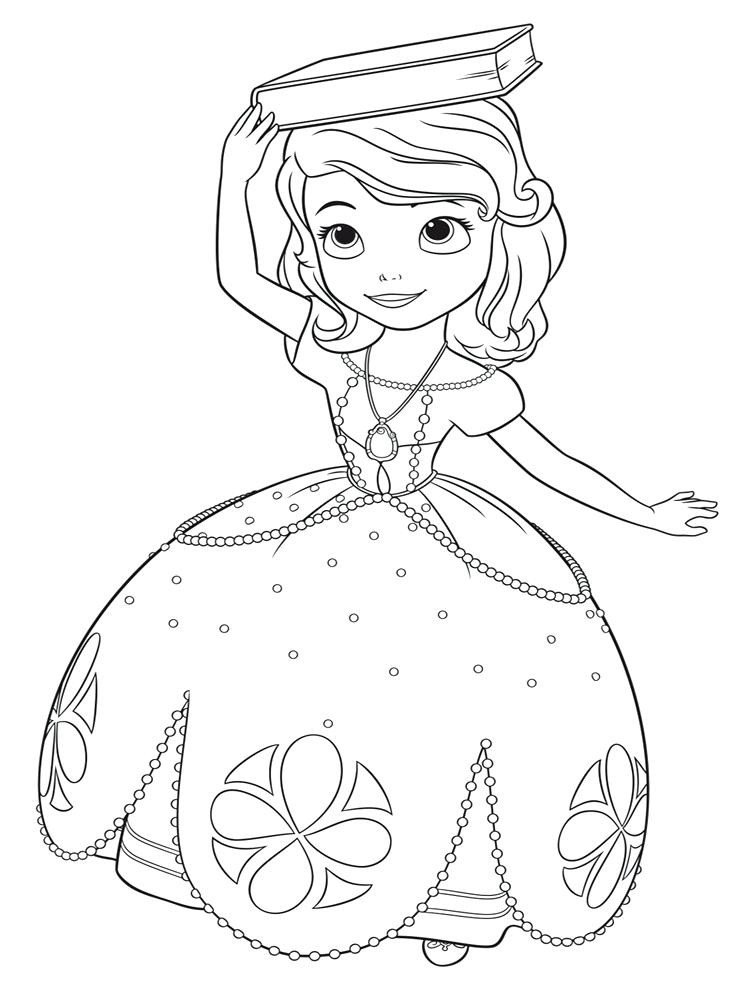 Sofia The First Coloring Pages