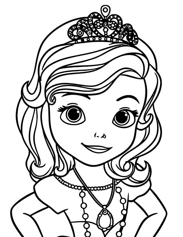 Princess Sofia The First Picture Coloring Page 600x776 Princess Sofia The First Picture Coloring Page