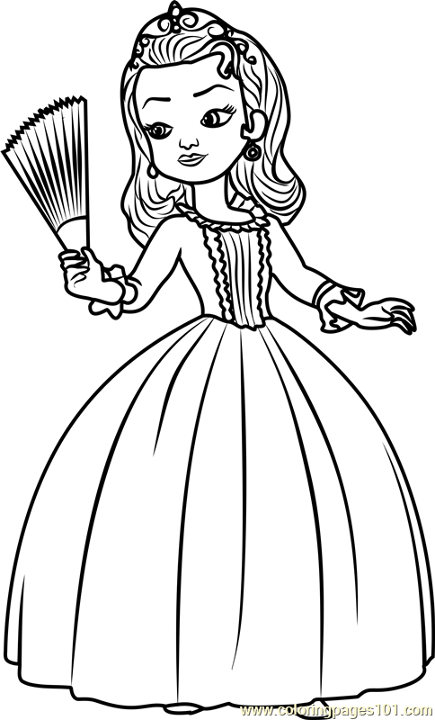 Sofia The First Amber Coloring Pages 484x800 Sofia The First Amber Coloring Pages