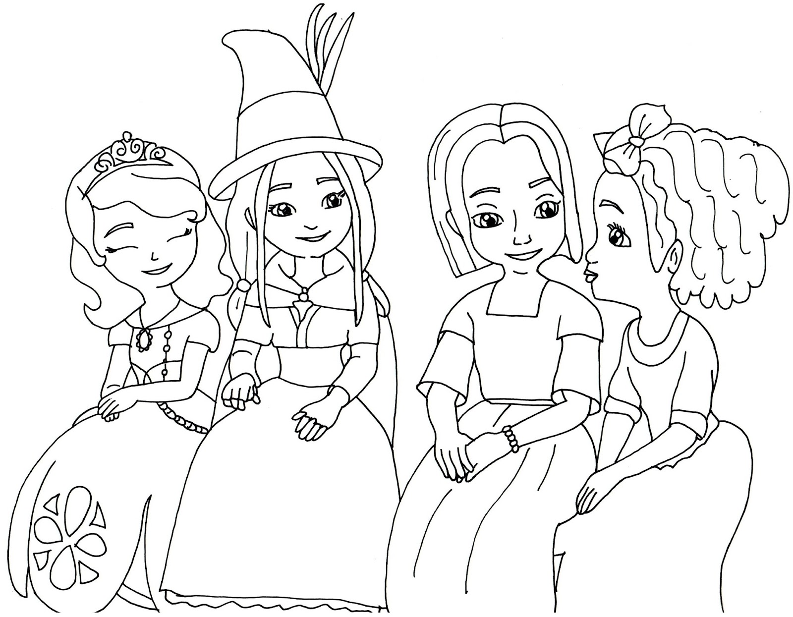 Sofia The First Coloring Pages The Little Witch 1600x1245 Sofia The First Coloring Pages The Little Witch