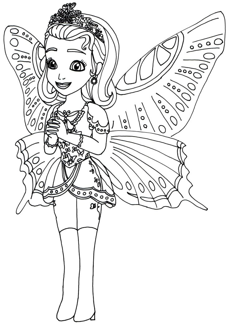Sofia The First Coloring Pages Free