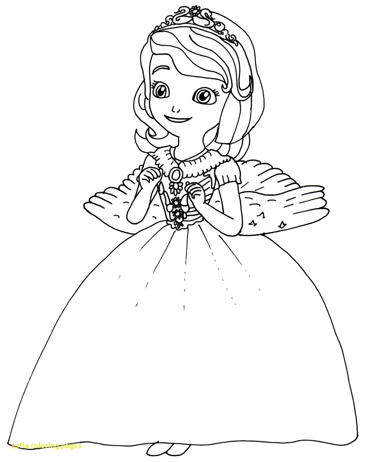 Sofia The First Coloring Page Free 1302x1600 Sofia The First Coloring Page Free