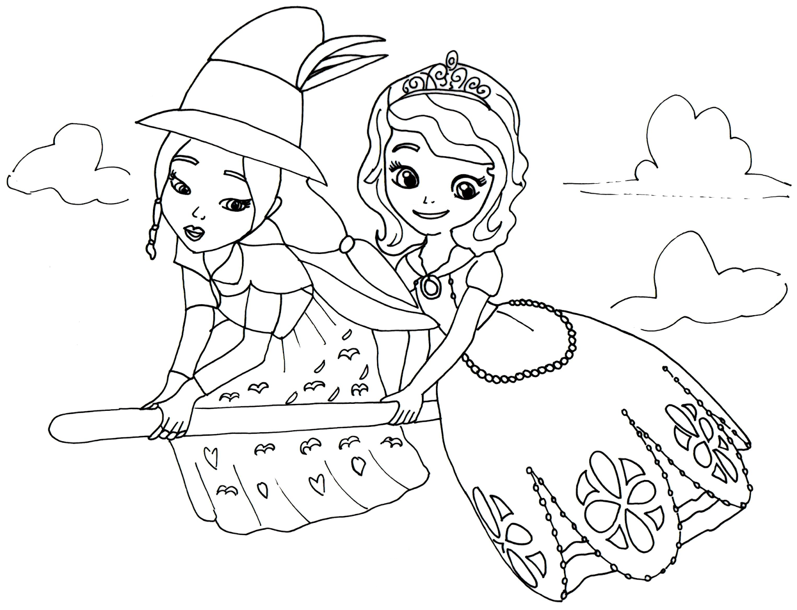 Sofia The First Coloring Pages Pdf