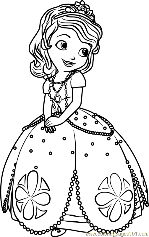 Princess Sofia Coloring Page 504x800 Princess Sofia Coloring Page
