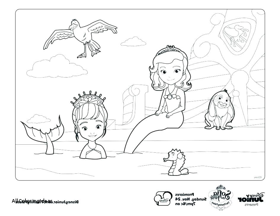 945x730 Sofia The First Coloring Pages The First Mermaid Coloring Pages