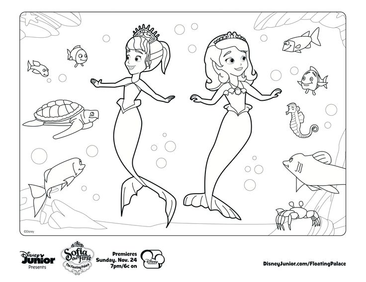 Princess Sofia Mermaid Coloring Pages 736x568 Princess Sofia Mermaid Coloring Pages