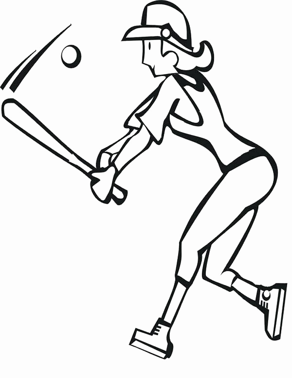 Softball Coloring Page at GetColorings.com | Free printable colorings ...