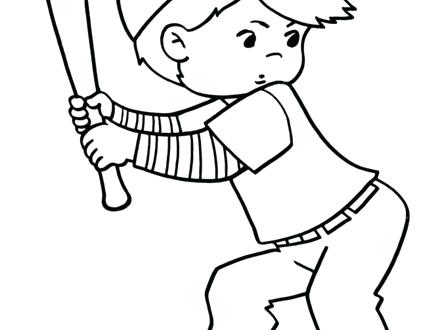 Softball Coloring Sheets 440x330 Softball Coloring Sheets