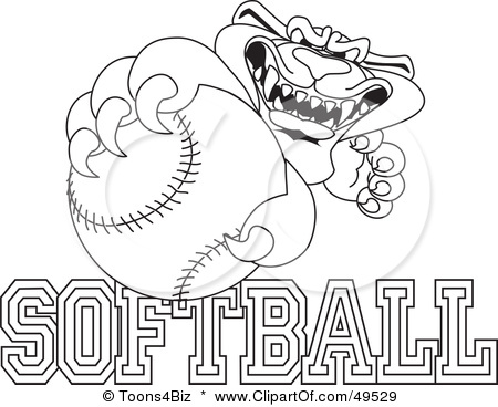 Softball Coloring Pages To Print Softball Coloring Page Softball 450x368 Softball Coloring Pages To Print Softball Coloring Page Softball