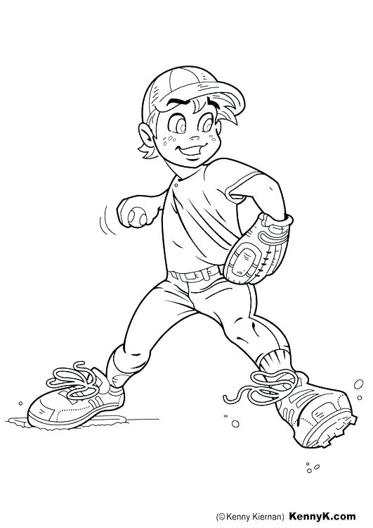 Baseball Glove Coloring Page Pitcher Coloring Pages Softball 531x750 Baseball Glove Coloring Page Pitcher Coloring Pages Softball