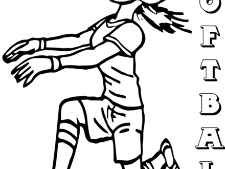 Softball Coloring Pages To Print