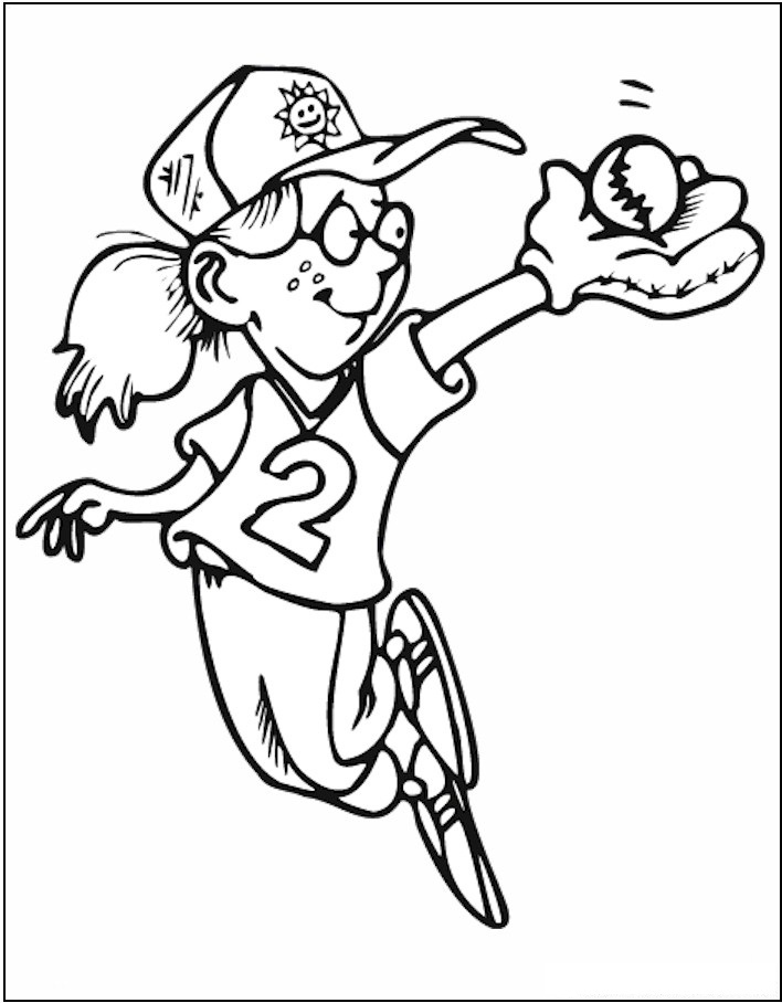 708x908 Softball Coloring Pages Awesome Free Printable Sports Coloring