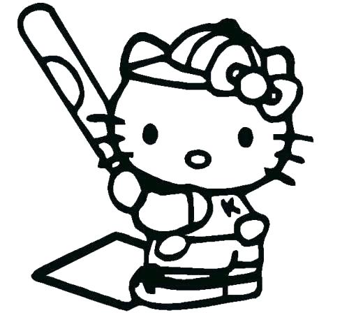 500x461 Softball Coloring Pictures Softball Coloring Sheets Softball