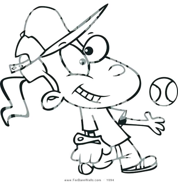 618x630 Printable Baseball Bat And Glove Coloring Pages Printable Baseball