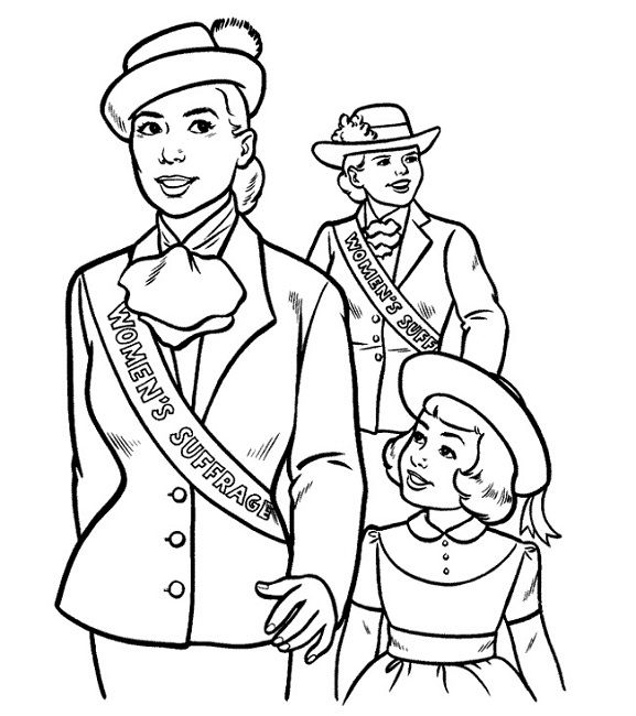 Women's Day Coloring Pages Education 577x650 Women's Day Coloring Pages Education