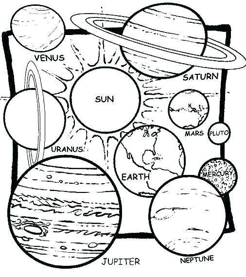 Solar System Coloring Book Pages 506x570 Solar System Coloring Book Pages