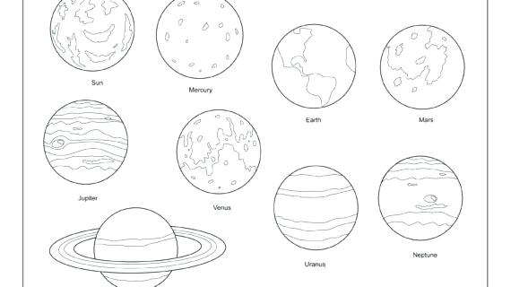 570x320 How To Color The Solar System Solar Eclipse Coloring Sheet Solar