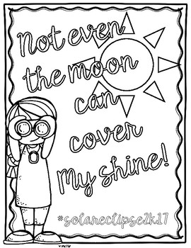 270x350 Solar Eclipse Coloring Page Teaching Resources Teachers Pay Teachers