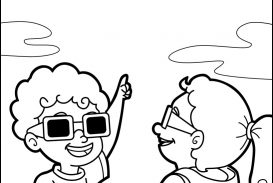 273x183 Total Eclipse Coloring Sheets Solar Pages Printable Page Free